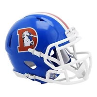 Denver Broncos Royal Blue 1975-96 Throwback Riddell Speed Mini Helmet