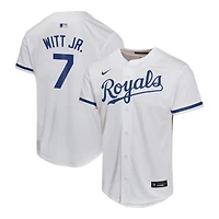 Youth Kansas City Royals Bobby Witt Jr White Nike Jersey