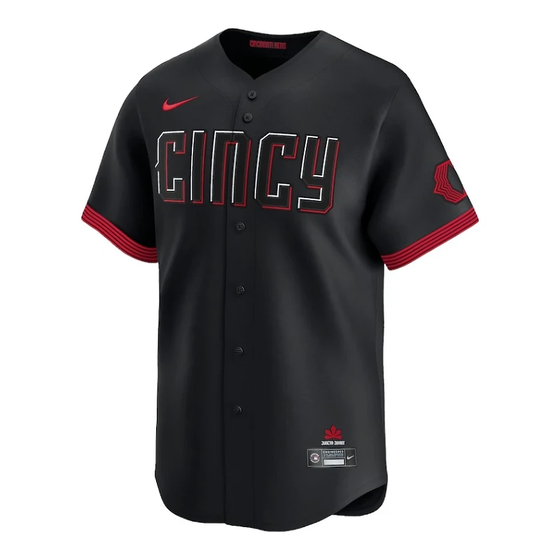 Cincinnati Reds Elly De La Cruz Black City Connect Nike Limited Player Jersey