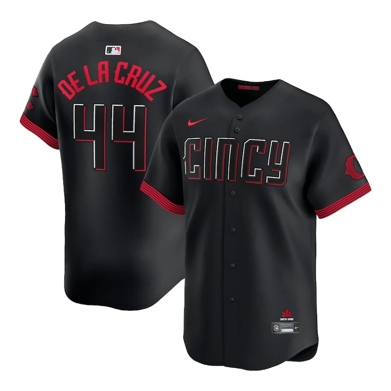 Cincinnati Reds Elly De La Cruz Black City Connect Nike Limited Player Jersey