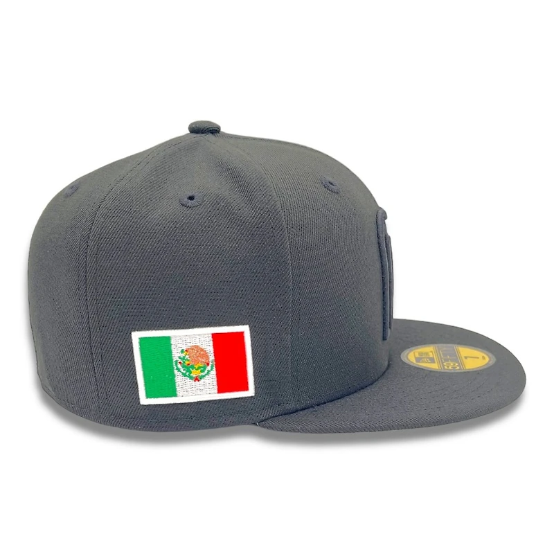 Mexico Black on Flag Gray UV New Era 59FIFTY Fitted Hat