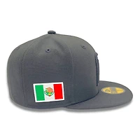 Mexico Black on Flag Gray UV New Era 59FIFTY Fitted Hat