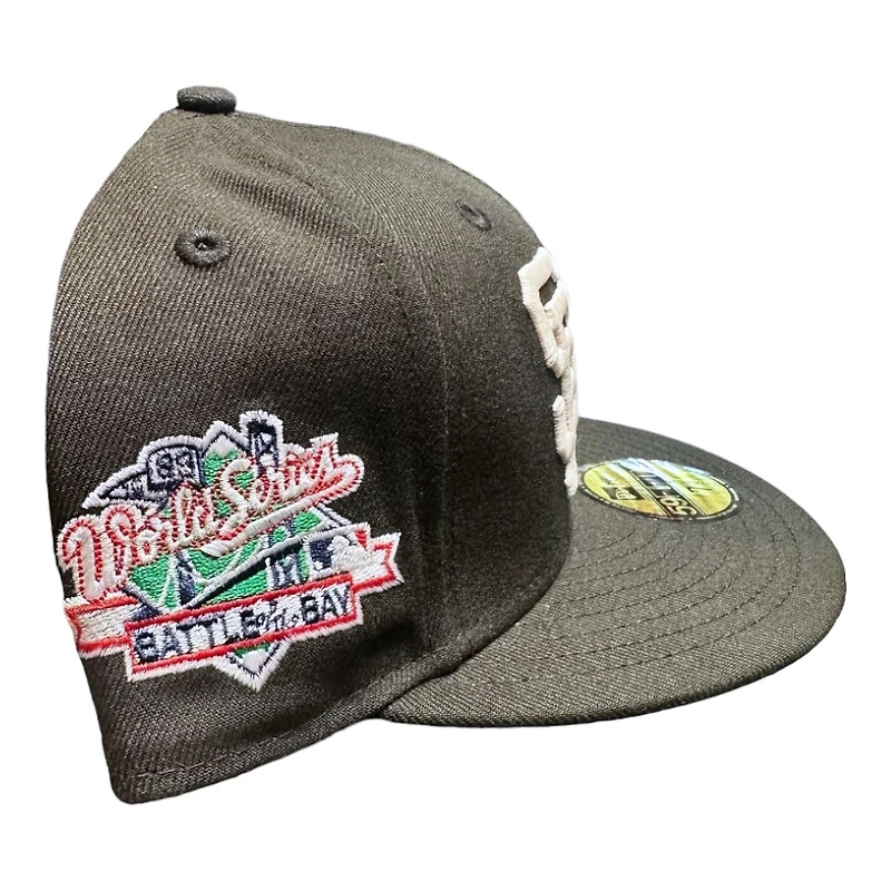 Oakland Athletics x San Francisco Giants Black Battle of the Bay Patch Gray UV New Era 59FIFTY Fitted Hat