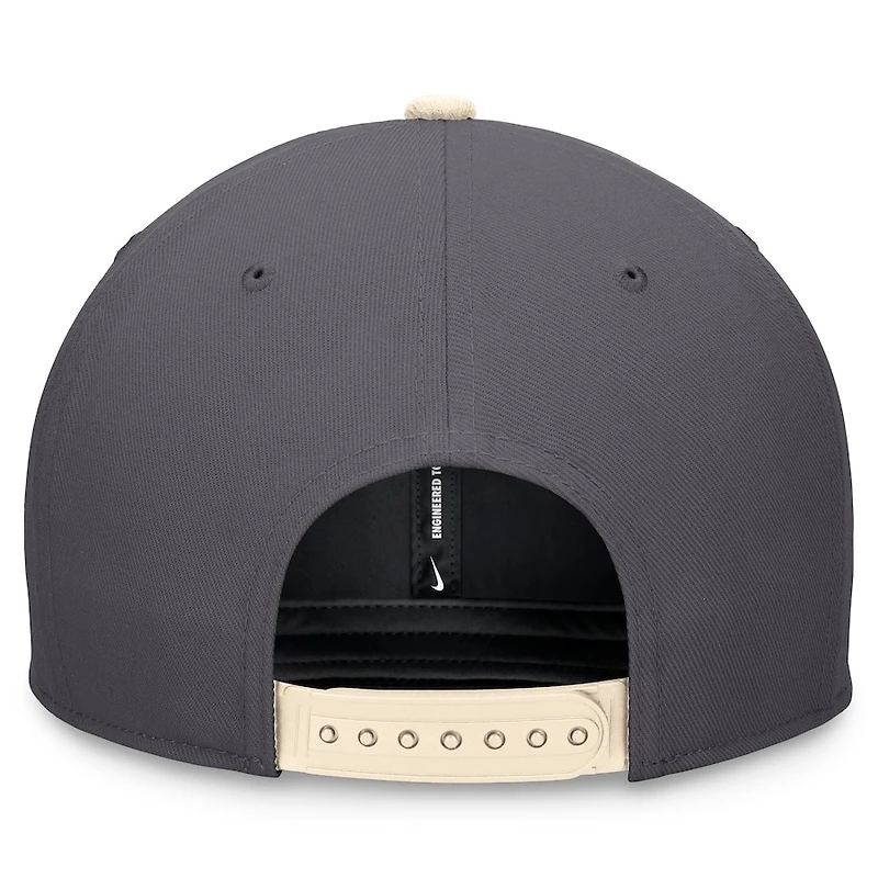 Washington Nationals Graphite Nike Pro City Connect Snapback Hat