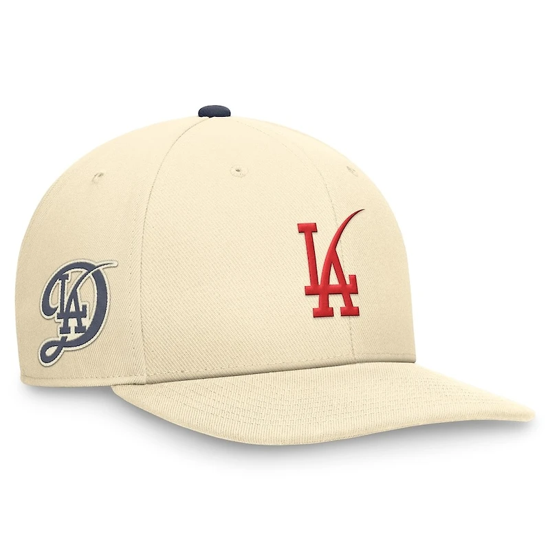 Los Angeles Dodgers Cream Nike Pro City Connect Snapback Hat