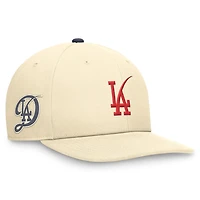 Los Angeles Dodgers Cream Nike Pro City Connect Snapback Hat