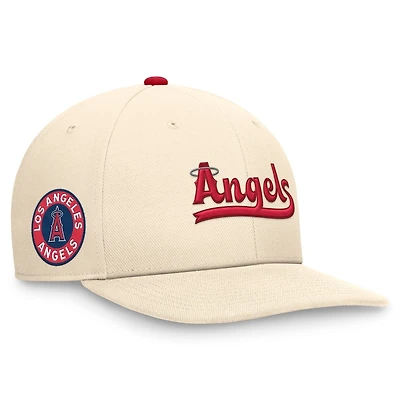Los Angeles Angels Natural Nike Pro City Connect Snapback Hat