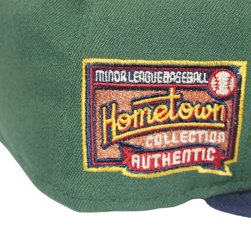 Asheville Tourists Olive Green and Navy "DPM Stock Pack" Hometown Collection Patch Gray UV New Era 59Fifty Fitted Hat