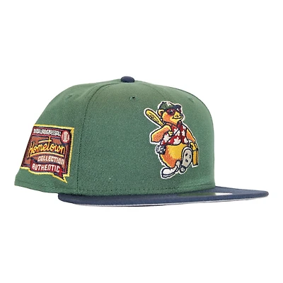 Asheville Tourists Olive Green and Navy "DPM Stock Pack" Hometown Collection Patch Gray UV New Era 59Fifty Fitted Hat