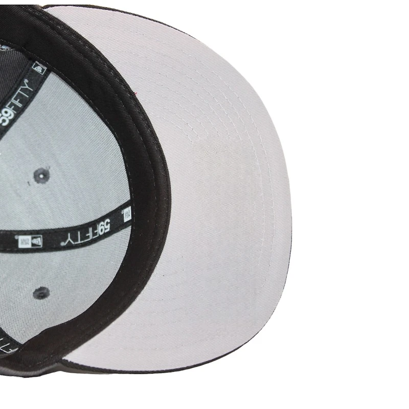 New Haven Ravens Grey and Black "DPM Stock Pack" Primary Logo Patch Gray UV Era 59Fifty Fitted Hat