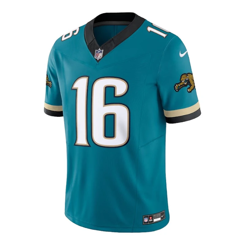 Jacksonville Jaguars Trevor Lawrence Teal Prowler Throwback Nike Vapor F.U.S.E Limited Jersey