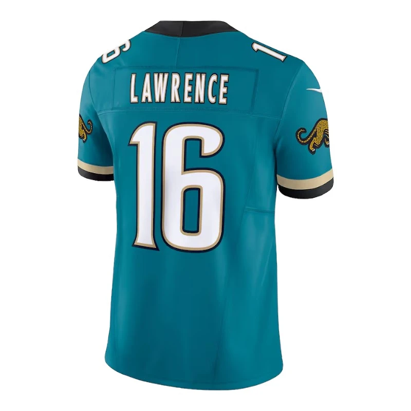 Jacksonville Jaguars Trevor Lawrence Teal Prowler Throwback Nike Vapor F.U.S.E Limited Jersey