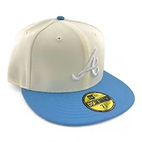 Atlanta Braves Chrome and Light Blue Gray UV New Era 59FIFTY Fitted Hat