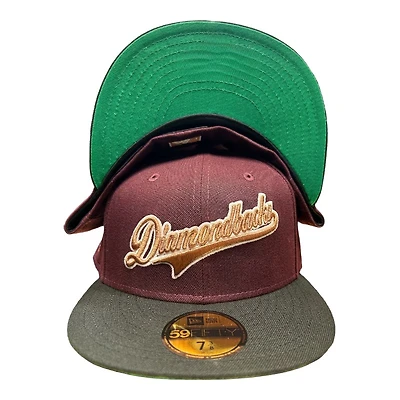 Arizona Diamondbacks Maroon and Black Brother Pack 1998 Inaugural Season Patch Green UV New Era 59FIFTY Fitted Hat