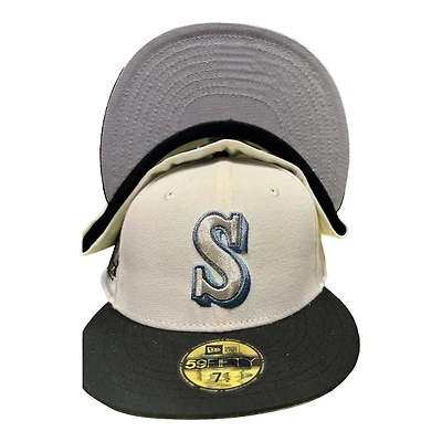 Seattle Mariners Chrome and Black Brother Pack 30th Anni Patch Gray UV New Era 59FIFTY Fitted Hat