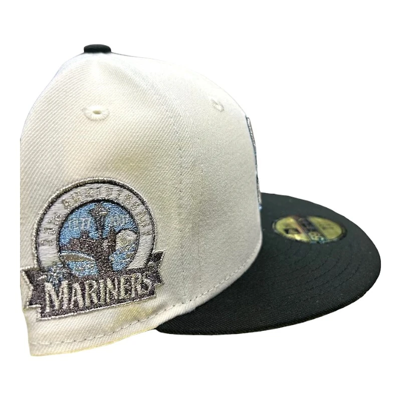 Seattle Mariners Chrome and Black Brother Pack 30th Anni Patch Gray UV New Era 59FIFTY Fitted Hat