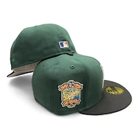 Los Angeles Dodgers Green and Black Two Tone 40th Anniversary Patch Grey UV New Era 59FIFTY Fitted Hat