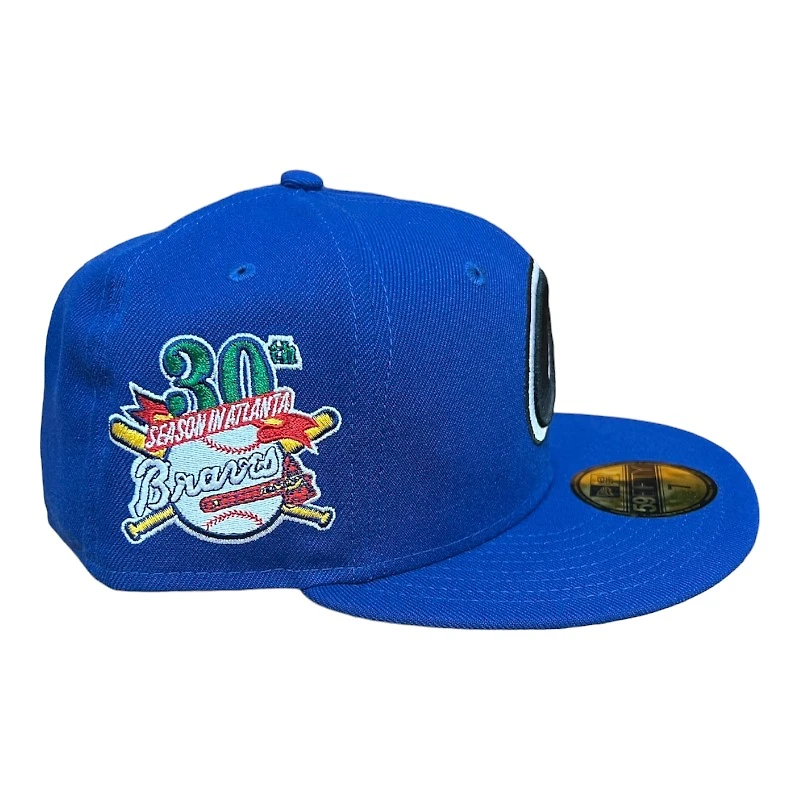Atlanta Braves True Blue 30th Anni Patch UV 59FIFTY Fitted Hat