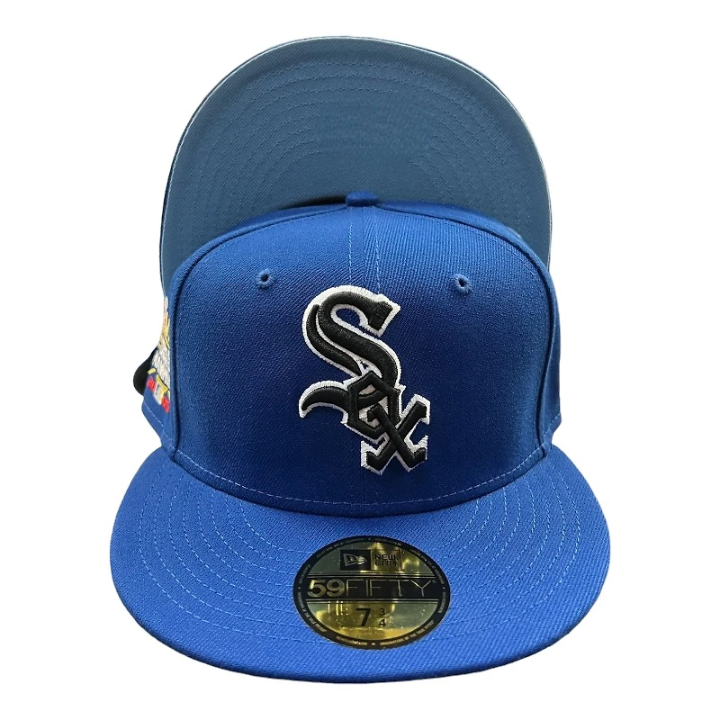 Chicago White Sox True Blue 2005 WS Champions Patch UV 59FIFTY Fitted Hat