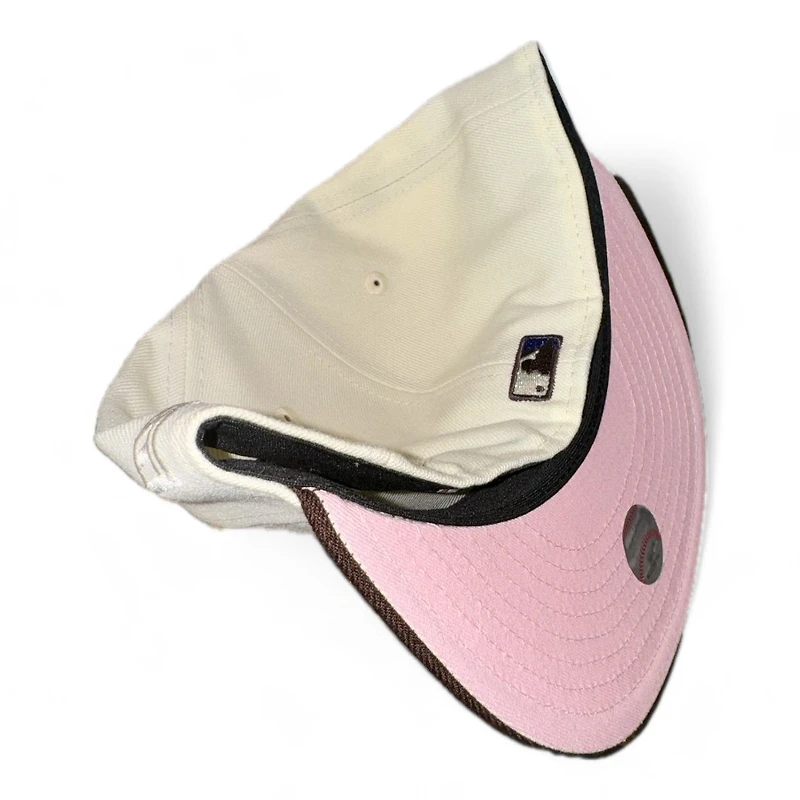 Milwaukee Brewers Chrome and Burnt Wood City Connect Cooler Patch Pink UV New Era 59FIFTY Fitted Hat