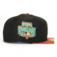 Philadelphia Phillies Black and Burnt Orange "The Kat With A Gat Pack" 1996 All Star Game Patch Green UV New Era 59Fifty Fitted Hat