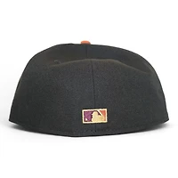 Philadelphia Phillies Black and Burnt Orange "The Kat With A Gat Pack" 1996 All Star Game Patch Green UV New Era 59Fifty Fitted Hat