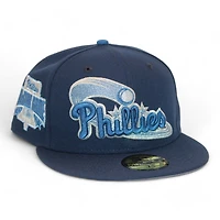 Philadelphia Phillies Oceanside Navy "Water - FHN Elements Pack" 1996 All Star Game Patch Gray UV New Era 59Fifty Fitted Hat
