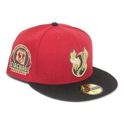 Phoenix Firebirds Maroon and Black "Fire - FHN Elements Pack" 1987 Inaugural Season Patch Gray UV New Era 59Fifty Fitted Hat