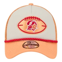 Tampa Bay Buccaneers 2024 Historic Throwback NFL Sideline New Era A-Frame 9FORTY Snapback Hat