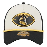 Pittsburgh Steelers 2024 Historic Throwback NFL Sideline New Era A-Frame 9FORTY Snapback Hat