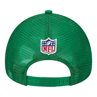 Philadelphia Eagles Green 2024 Historic Throwback NFL Sideline New Era A-Frame 9FORTY Snapback Hat