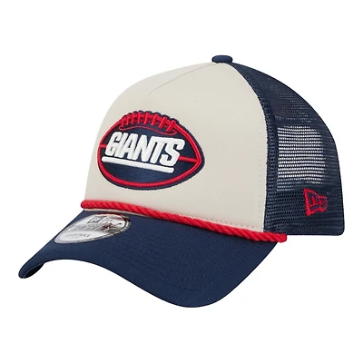 New York Giants 2024 Historic Throwback NFL Sideline New Era A-Frame 9FORTY Snapback Hat