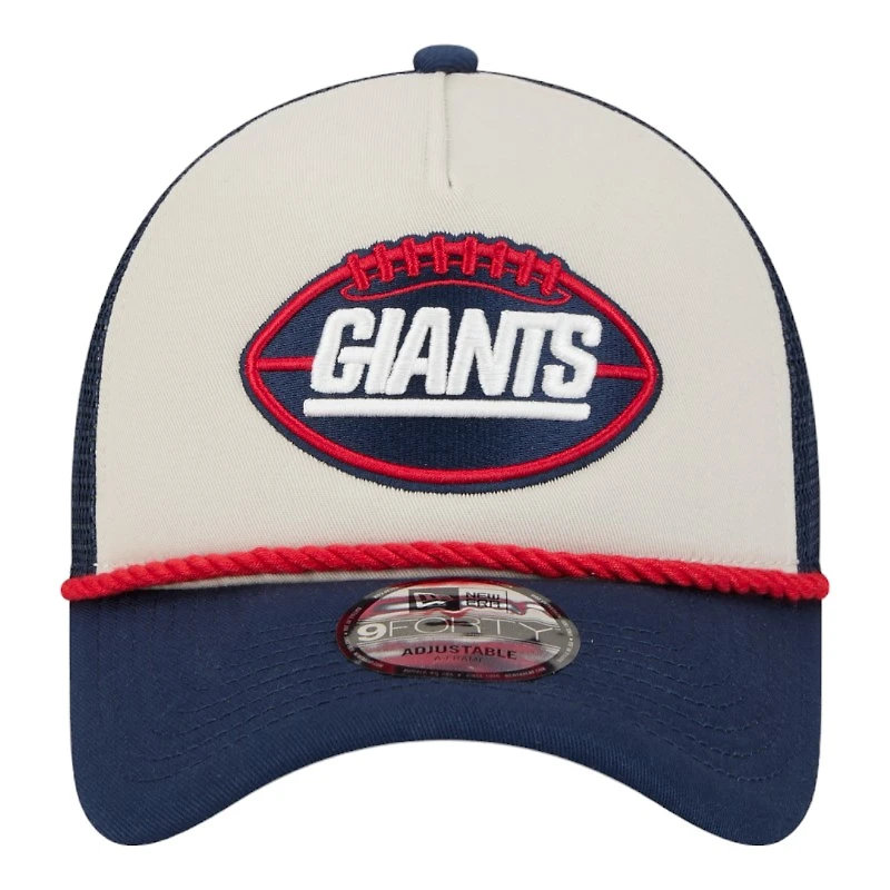 New York Giants 2024 Historic Throwback NFL Sideline New Era A-Frame 9FORTY Snapback Hat