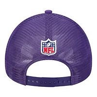 Minnesota Vikings 2024 Historic Throwback NFL Sideline New Era A-Frame 9FORTY Snapback Hat