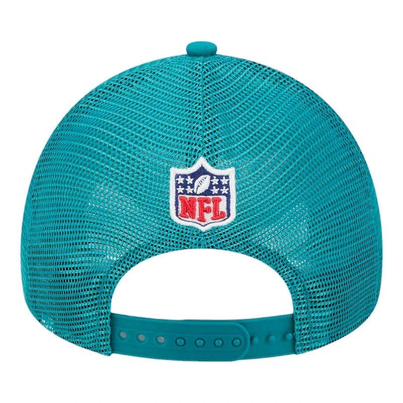 Miami Dolphins 2024 Historic Throwback NFL Sideline New Era A-Frame 9FORTY Snapback Hat