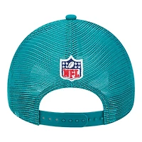 Miami Dolphins 2024 Historic Throwback NFL Sideline New Era A-Frame 9FORTY Snapback Hat