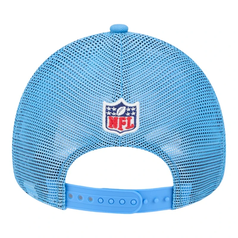 Houston Oilers 2024 Historic Throwback NFL Sideline New Era A-Frame 9FORTY Snapback Hat