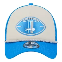 Detroit Lions 2024 Historic Throwback NFL Sideline New Era A-Frame 9FORTY Snapback Hat
