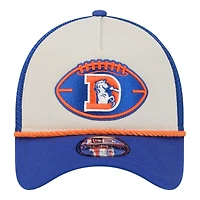 Denver Broncos 2024 Historic Throwback NFL Sideline New Era A-Frame 9FORTY Snapback Hat