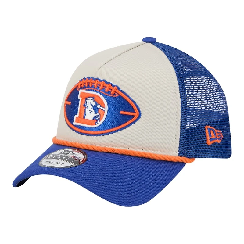 Denver Broncos 2024 Historic Throwback NFL Sideline New Era A-Frame 9FORTY Snapback Hat