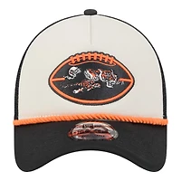 Cincinnati Bengals 2024 Historic Throwback NFL Sideline New Era A-Frame 9FORTY Snapback Hat