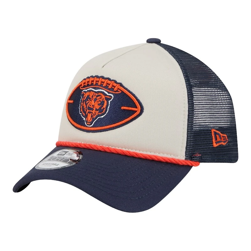 Chicago Bears 2024 Historic Throwback NFL Sideline New Era A-Frame 9FORTY Snapback Hat