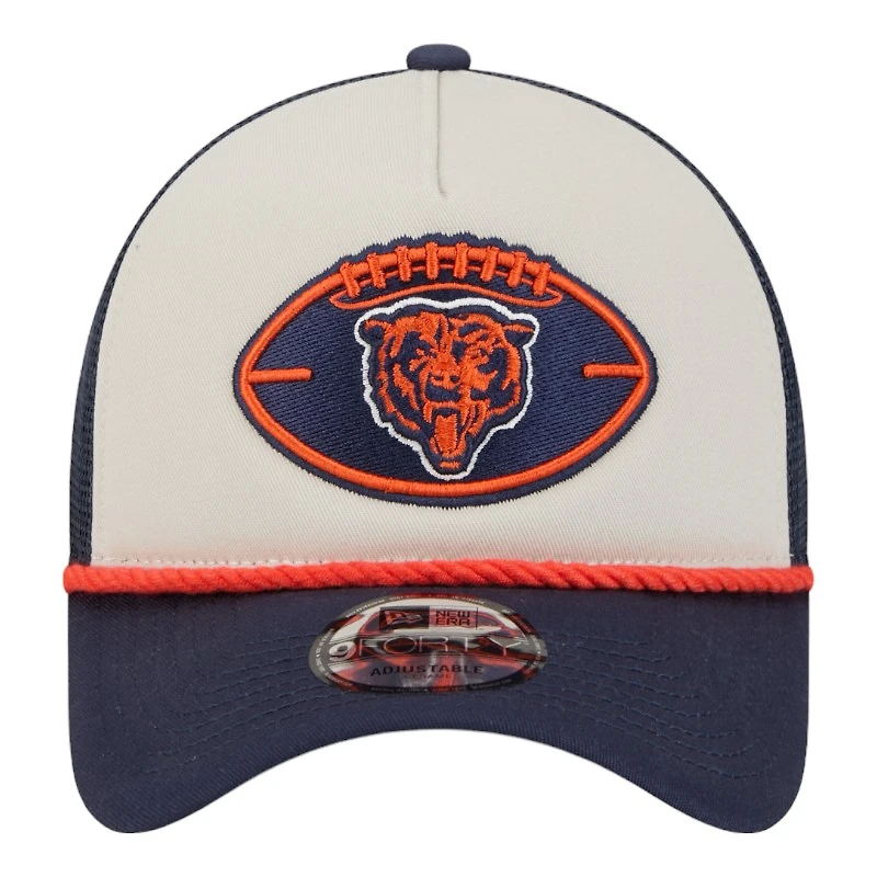 Chicago Bears 2024 Historic Throwback NFL Sideline New Era A-Frame 9FORTY Snapback Hat