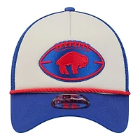 Buffalo Bills 2024 Historic Throwback NFL Sideline New Era A-Frame 9FORTY Snapback Hat