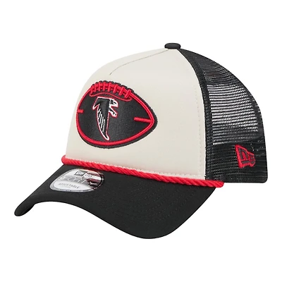 Atlanta Falcons 2024 Historic Throwback NFL Sideline New Era A-Frame 9FORTY Snapback Hat