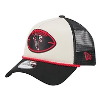 Atlanta Falcons 2024 Historic Throwback NFL Sideline New Era A-Frame 9FORTY Snapback Hat