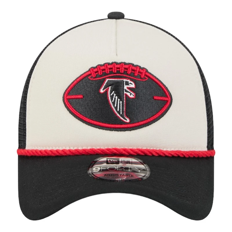 Atlanta Falcons 2024 Historic Throwback NFL Sideline New Era A-Frame 9FORTY Snapback Hat