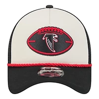 Atlanta Falcons 2024 Historic Throwback NFL Sideline New Era A-Frame 9FORTY Snapback Hat
