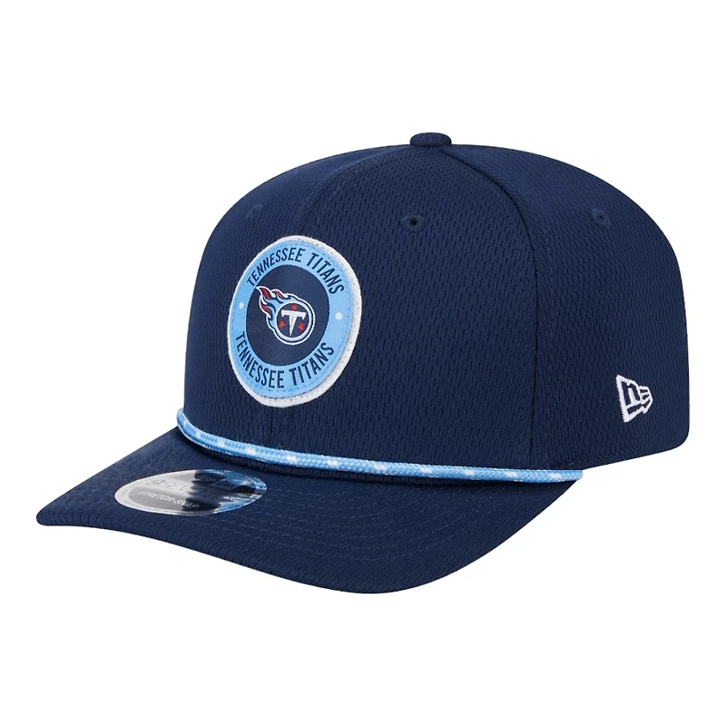 Tennessee Titans Navy 2024 NFL Sideline New Era 9SEVENTY Stretch-Snap Hat