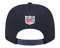 Houston Oilers Navy 2024 NFL Sideline New Era 9SEVENTY Stretch-Snap Hat